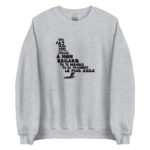 "Pigeon, oiseau à la grise robe..." Sweatshirt – Image 2