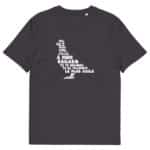 “Pigeon, oiseau à la grise robe...” Tee-shirt éco-friendly – Image 3