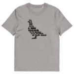 “Pigeon, oiseau à la grise robe...” Tee-shirt éco-friendly – Image 4