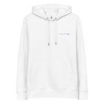 "La vie est belge" Sweat à capuche brodé "cœur" éco-friendly – Image 5