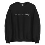 "La vie est belge" Sweatshirt brodé – Image 3