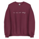 "La vie est belge" Sweatshirt brodé – Image 11