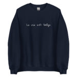 "La vie est belge" Sweatshirt brodé – Image 7