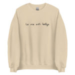 "La vie est belge" Sweatshirt brodé – Image 2