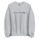"La vie est belge" Sweatshirt brodé – Image 9