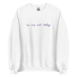"La vie est belge" Sweatshirt brodé – Image 4
