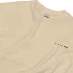 "La vie est belge" Sweatshirt brodé "cœur"