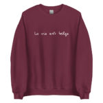 "La vie est belge" Sweatshirt – Image 10