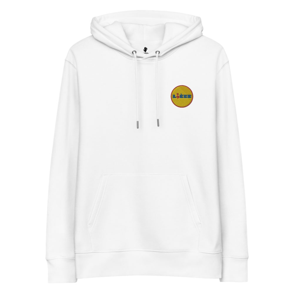 "Liège - Lidl" Sweat à capuche brodé "cœur" éco-friendly – Image 4