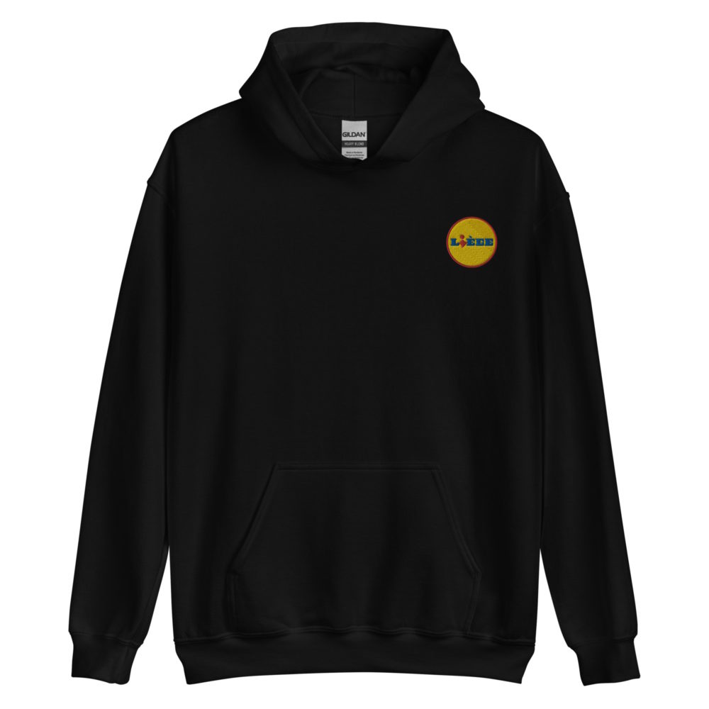 "Liège - Lidl" Sweat à capuche brodé "cœur" – Image 3