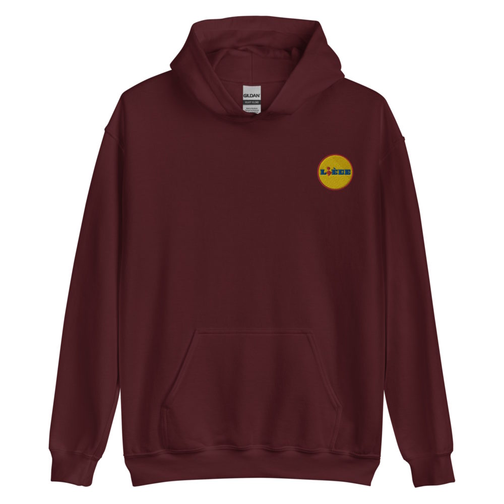 "Liège - Lidl" Sweat à capuche brodé "cœur" – Image 11