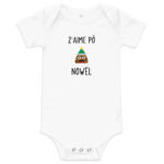 "Z'aime pô Nowël" Body bébé à manches courtes – Image 4