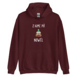 "Z'aime pô Nowël" Sweat à capuche – Image 12