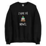 "Z'aime pô Nowël" Sweatshirt – Image 3
