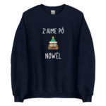 "Z'aime pô Nowël" Sweatshirt – Image 7