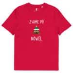“Z'aime pô Nowël” Tee-shirt éco-friendly