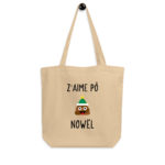 "Z'aime pô Nowël" Tote bag éco-friendly – Image 2