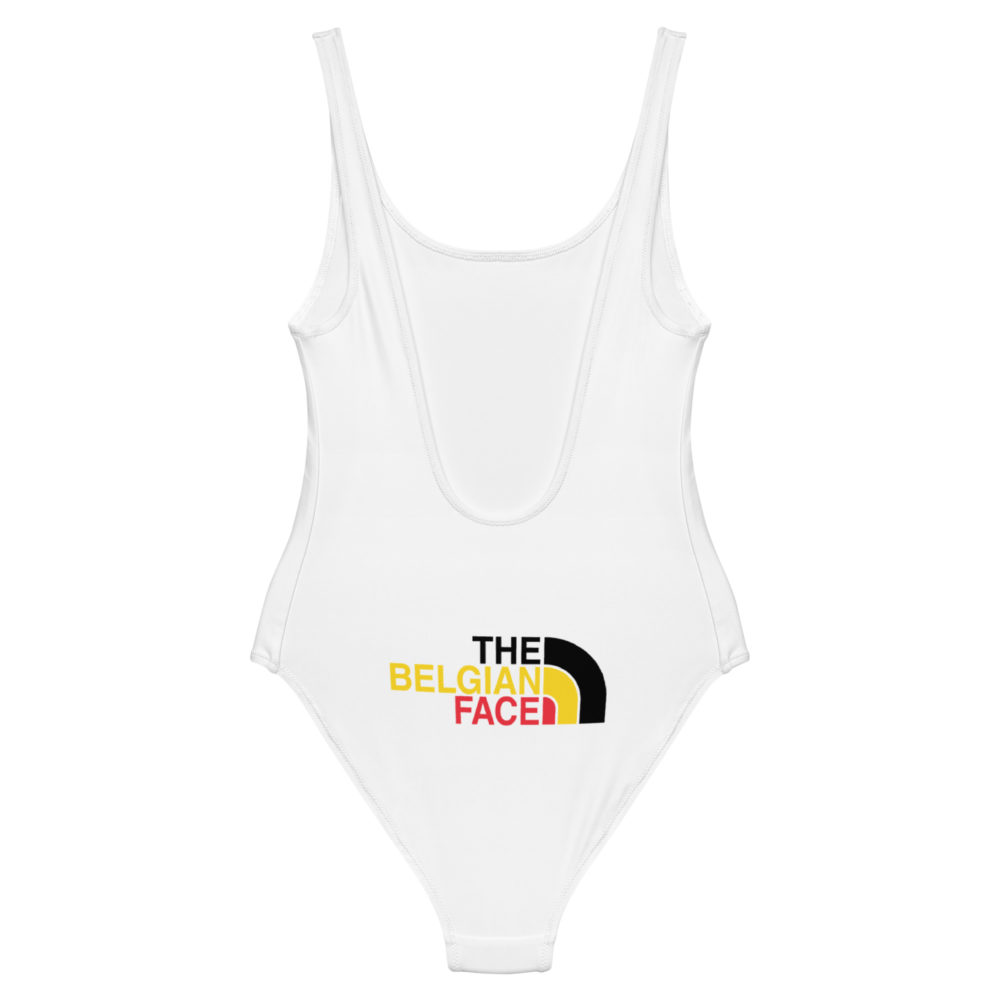 "The Belgian Face - Flag" Maillot de bain une pièce – Image 6