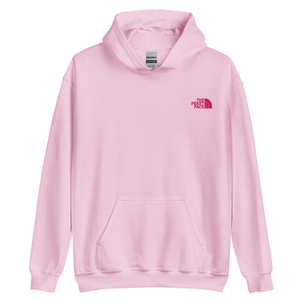 "The Peket Face" Sweat à capuche brodé "cœur" – Image 6